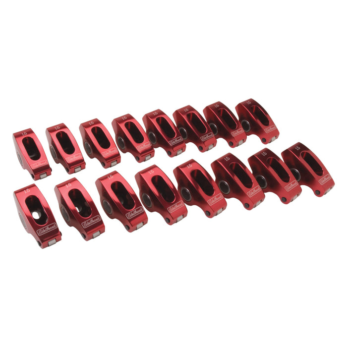 Edelbrock Rocker Arms Roller SBC 3/8In 1 5 1 Ratio Set of 16 77770