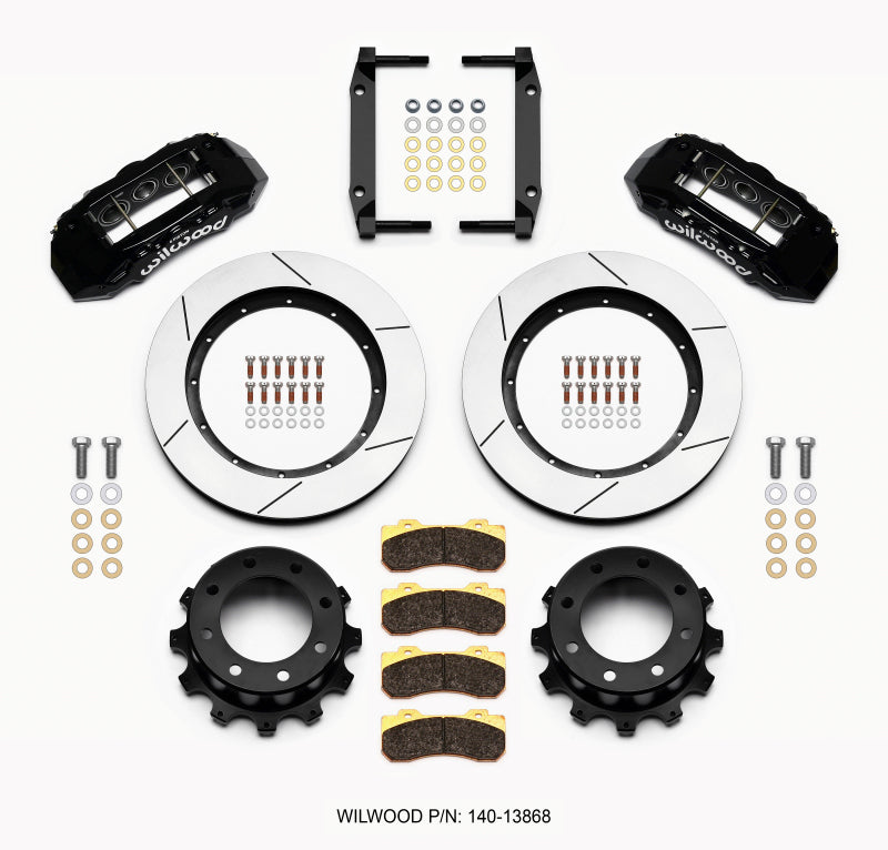Wilwood TX6R Rear Kit 15.50in Black 2005-2012 Ford F250/F350 4WD 140-13868
