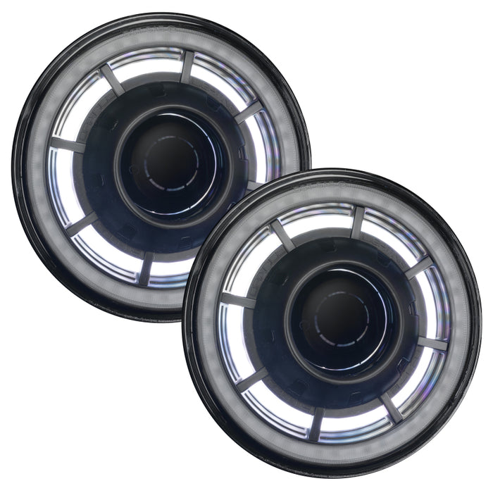 ORACLE Lighting 0718 compatible with Jeep Wrangler JK Oculus 7in ColorSHIFT BiLED Projector Headlights SEE WARRANTY 5876-330