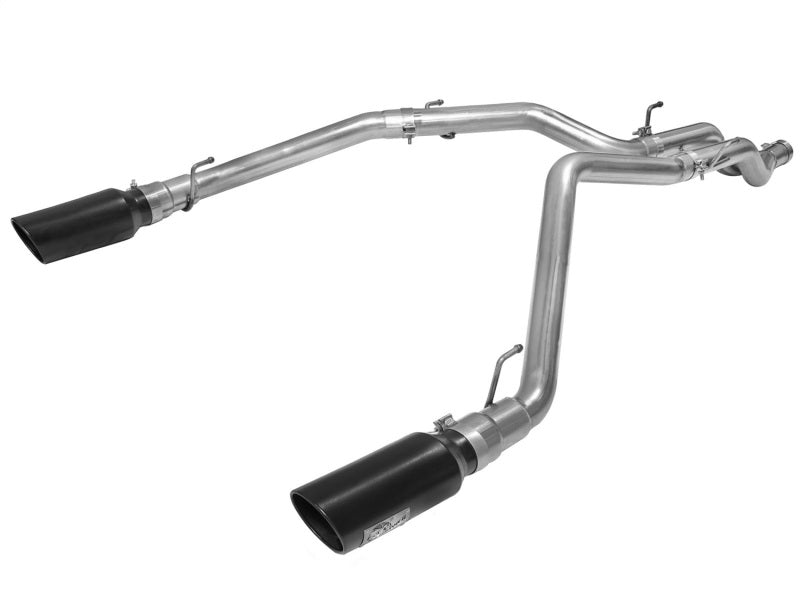 aFe MACHForce XP DPF-Back Exhaust 3in SS w/ 5in Black Tips 2014 Compatible with Dodge Ram 1500 V6 3.0L EcoDiesel 49-42045-B