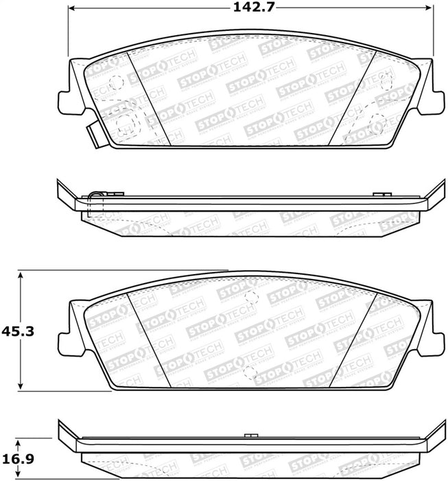 StopTech Street Brake Pads 308.1194