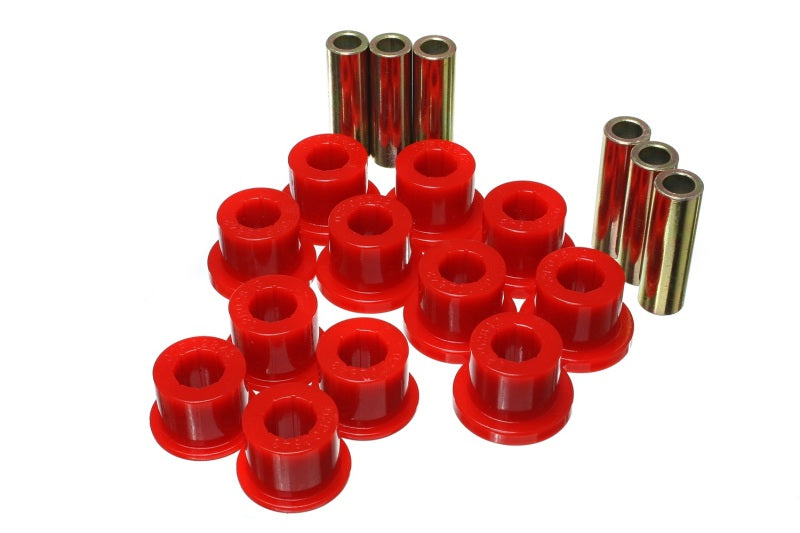 Energy Suspension 05-14 Toyota Tacoma Rear Leaf Spring Bushings Red 8.2116R