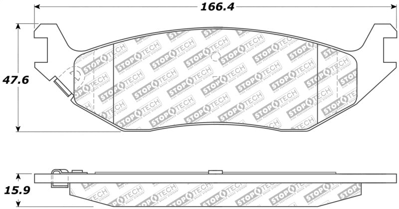 StopTech Street Select Brake Pads Front 305.0898