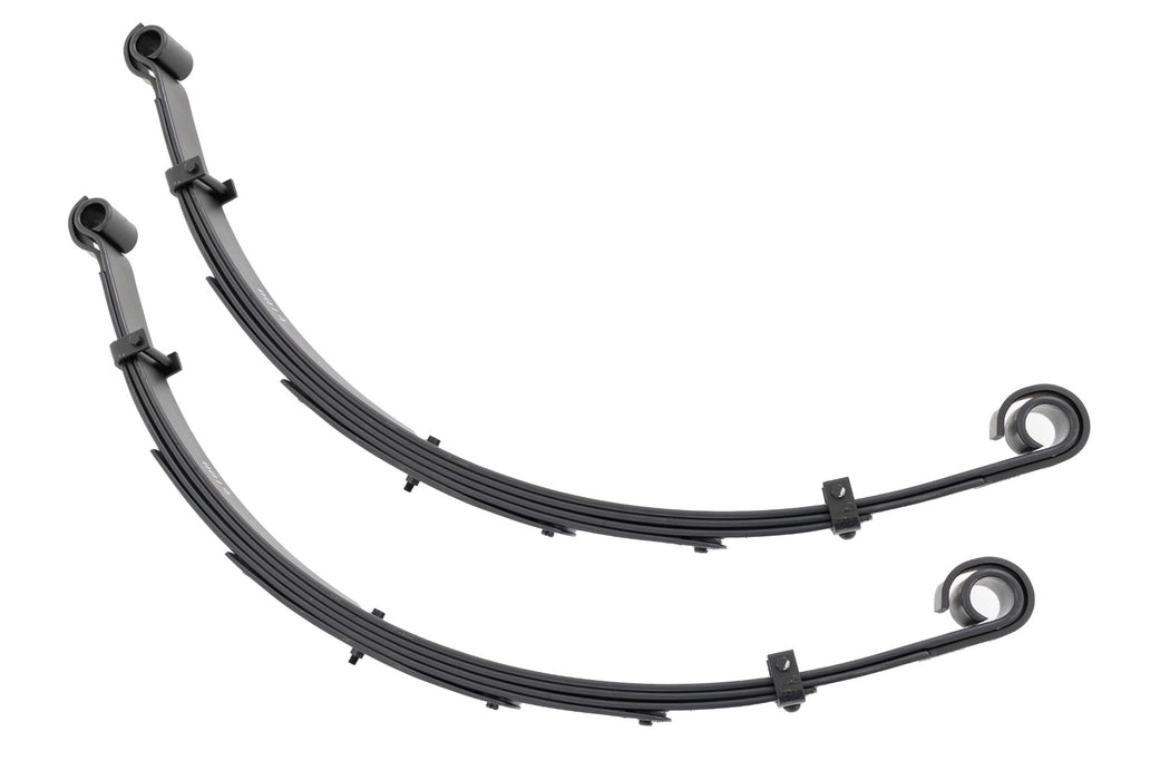 Rough Country Front Leaf Springs 6" Lift Pair compatible with Jeep Wrangler Yj 4Wd (87-95) 8014Kit