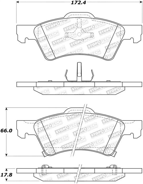 StopTech Street Brake Pads 308.0857