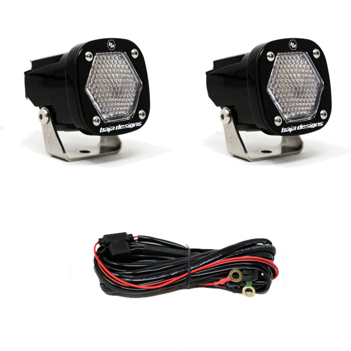 Baja Designs S1 Work/Scene LED Light w/ Mounting Bracket Pair 387806