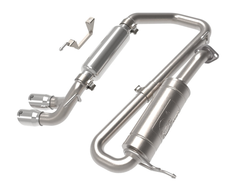 aFe 18-21 Suzuki Jimny Takeda 2-1/4in. 304 SS Cat-Back Exhaust w/ Polished Tip 49-37020-P