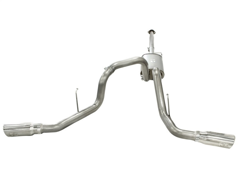 aFe MACHForce XP Exhausts 3inSS Dual Side Exit Cat-Back 11-14 Ford F150 Ecoboost V6-3.5L (TT) 49-43056-P