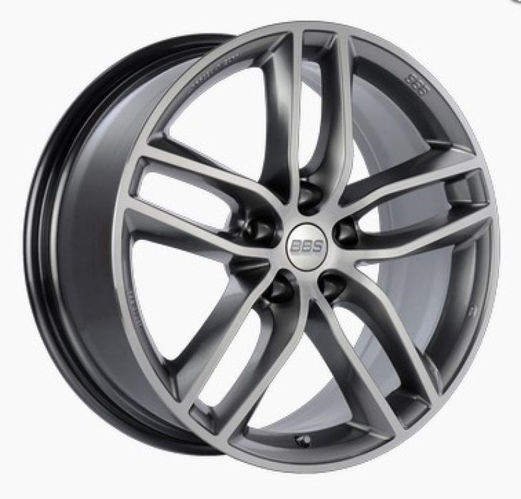 BBS SX 18x8 5x120 ET30 Gloss Platinum Diamond Cut Face Wheel 82mm PFS Required SX0102PPK