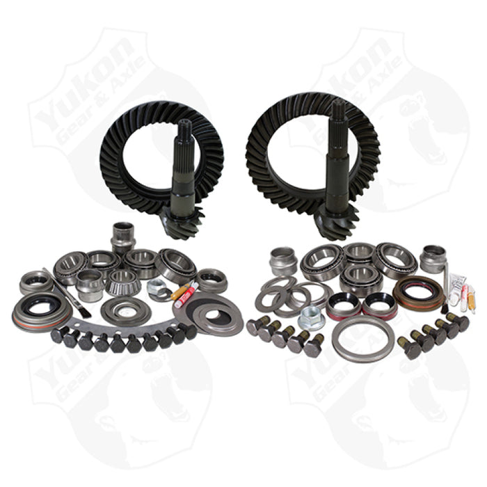 Yukon Gear & Install Kit Package compatible with Jeep JK Non-Rubicon in a 4.88 Ratio YGK013