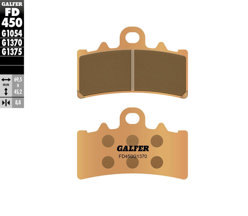 Galfer Brakes FD450G1370 HH Sintered Brake Pads