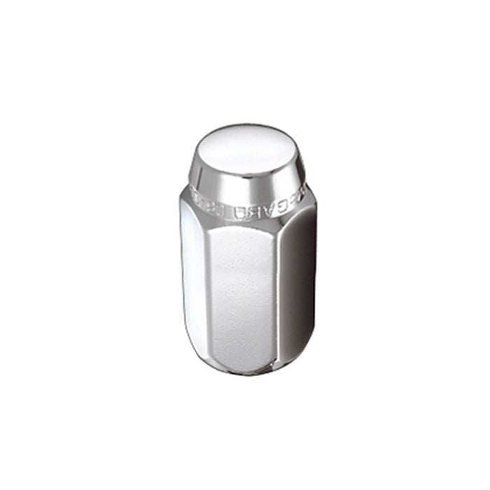 McGard Hex Lug Nut (Cone Seat) M12X1.25 / 13/16 Hex / 1.28in. Length (4-Pack) Chrome 64003