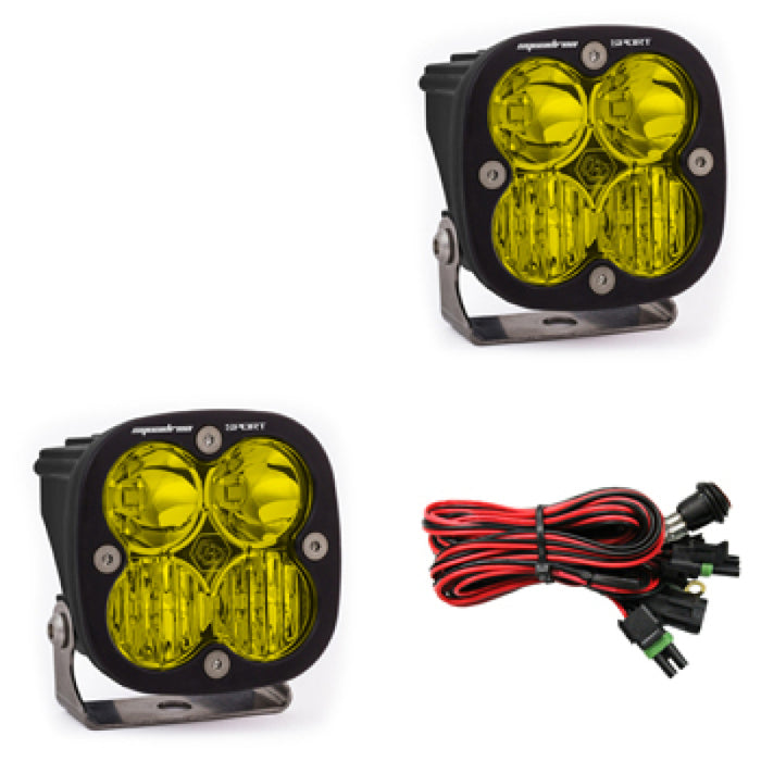 Baja Designs Squadron Sport Driving/Combo Pair LED Light Pods Amber 557813