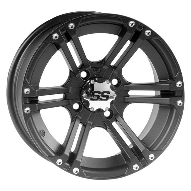 ITP SS 212 12x7 / 4x110 BP / 2+5 Offset Black Wheel 1228365536B