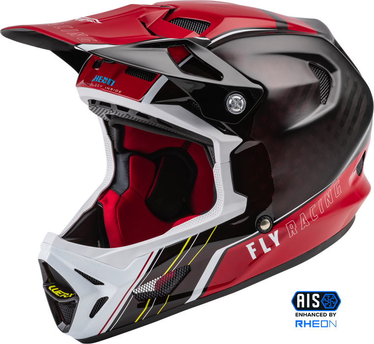 Fly Racing WERX-R Adult Carbon Cycling Helmet (Red, Medium)