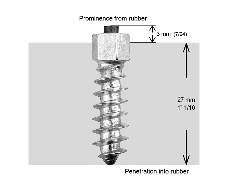 iGrip Tire Studs 30mm, Box of 200 Screws pack