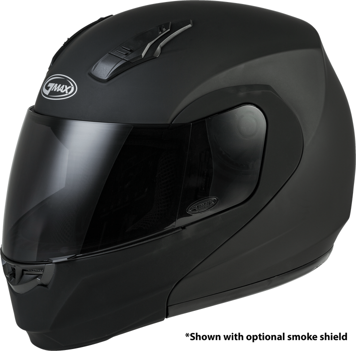 GMAX MD-04, DOT Approved Modular Helmet for Motorcycles, Scooters, Spyders, Mopeds and More (Matte Black)