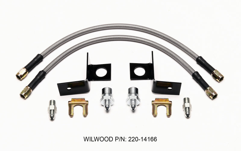 Wilwood Flexline Kit 14 inch -3 M10-1.00 IF 1/8 NPT Straight 220-14166