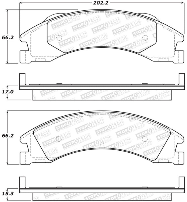 StopTech Street Brake Pads Front 308.13291