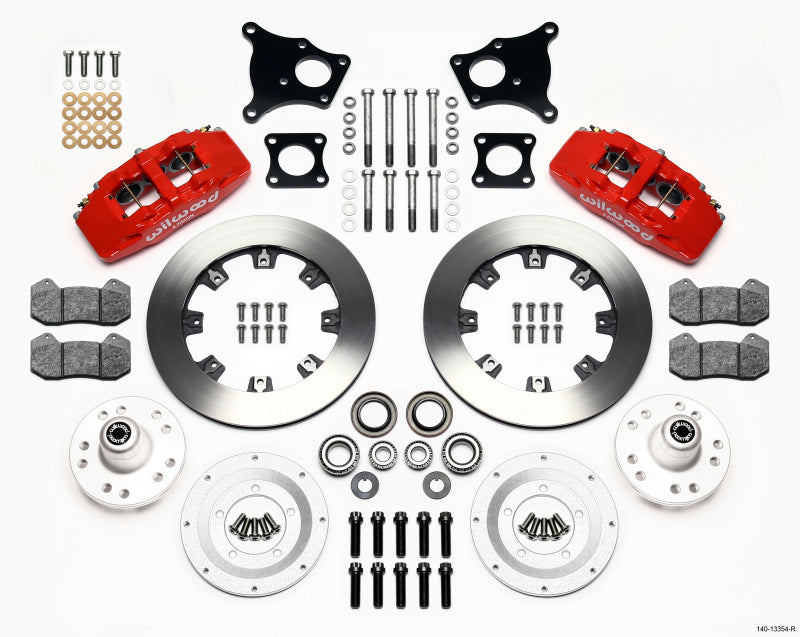 Wilwood Dynapro 6 Front Hub Kit 12.19in Red AMC 71-76 OE Disc w/o Bendix Brakes 140-13554-R