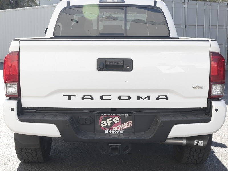 aFe MACH Force-Xp 2-1/2in 304 SS Cat-Back Exhaust w/Black Tips 2016+ Toyota Tacoma L4-2.7L / V6-3.5L 49-46042-B