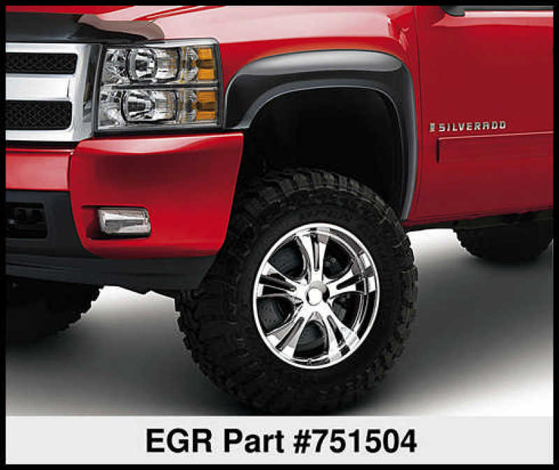 EGR 07-13 Chev Silverado 6-8ft Bed Rugged Look Fender Flares Set (751504) 751504