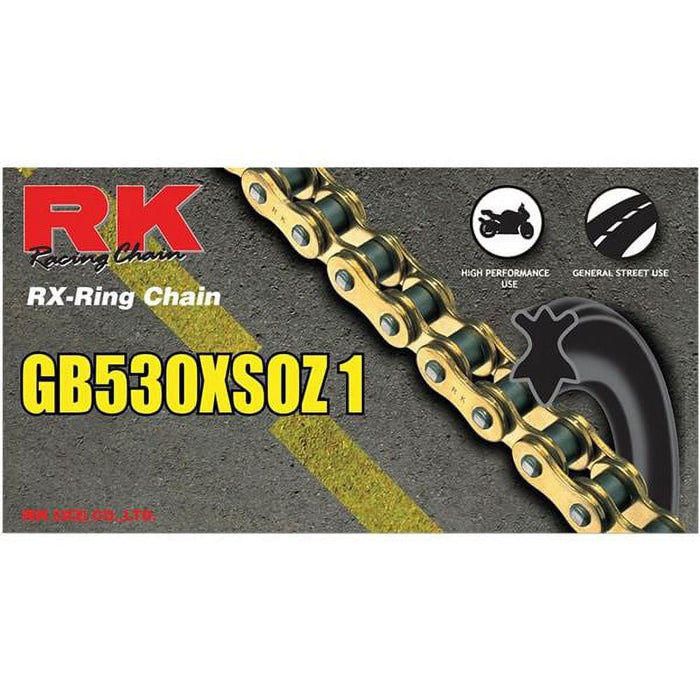 RK 530XSOZ1 High Perform Street Sport RX-Ring Motorcycle Chain 130 Link