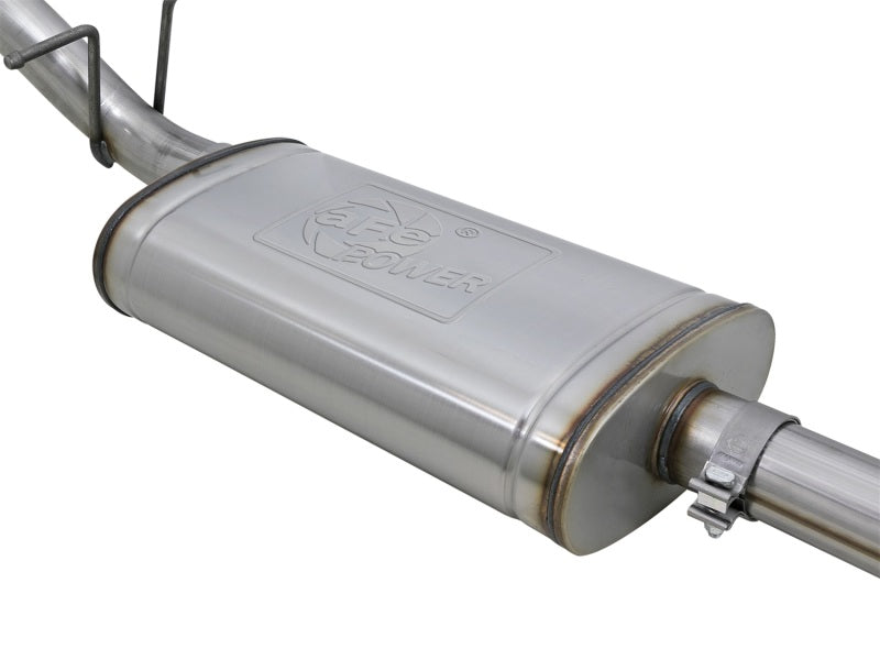 aFe Mach Force-XP Exhaust 3in CB SS 15-17 GM Colorado/Canyon 2.5L/3.6L Side Exit w/ Black Tip 49-44058-B