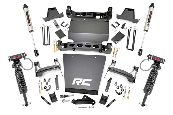 Rough Country 7 Inch Lift Kit Bracket Vertex/V2 Shks Fits Chevy/GMC 1500 (14-16) 29857