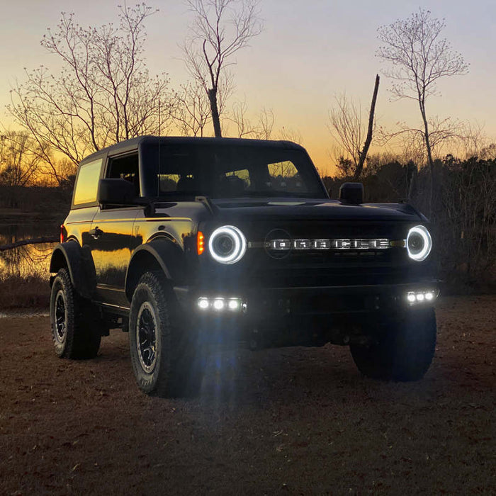 ORACLE Lighting 21-22 Ford Bronco Triple LED Fog Light Kit for Steel Bumper White SEE WARRANTY 5890-001