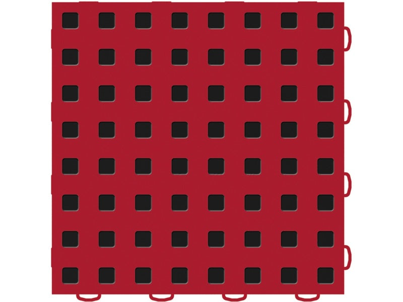 WeatherTech TechFloor 3in X 12in Tiles(Left Loop) Red/Black **Order in Qtys of 10 51T312LL RD-BK