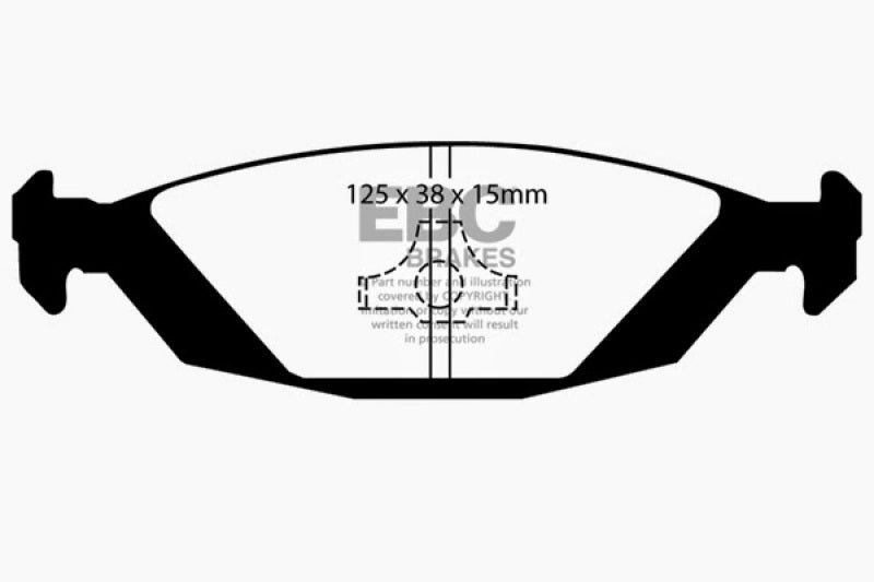 EBC Brakes Yellowstuff Performance Brake Pads DP4635R