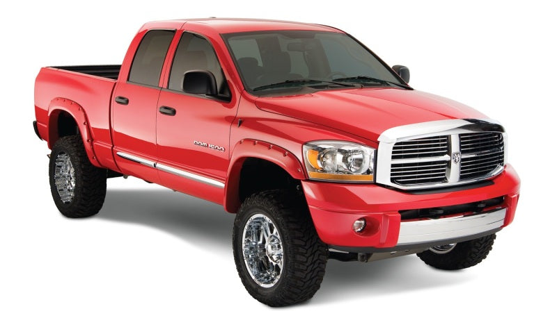 Bushwacker 02-08 Compatible with Dodge Ram 1500 Fleetside Pocket Style Flares 4pc 75.9/76.3/97.9in Bed Black 50907-02