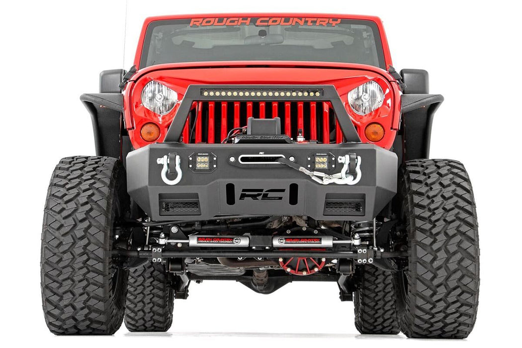 Rough Country N3 Steering Stabilizer Dual 2-8 Inch Lift compatible with Jeep Wrangler Jk (07-18) 8734930