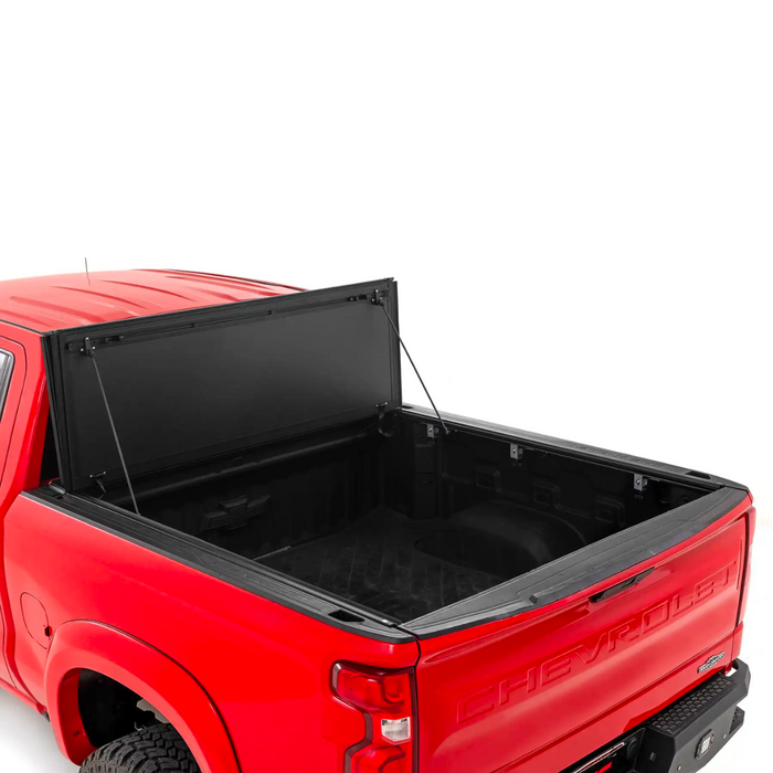 Rough Country Hard Tri-Fold Flip Up Bed Cover | Chevy/fits gmc 1500 (19-23) 49120580