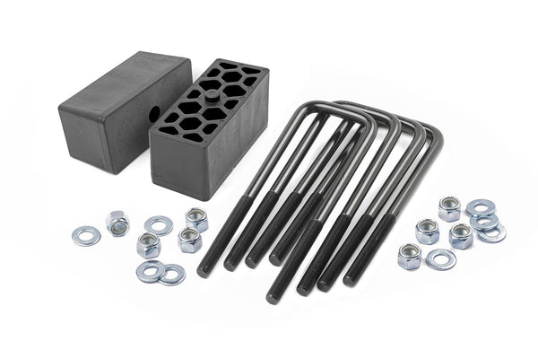 Rough Country 2.5 Inch Block & U-Bolt Kit Fits Chevy/GMC 1500 Truck 2WD/4WD 6521