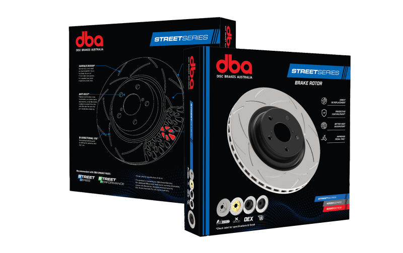 DBA 04-05 Mazda 3 2.3L / 06+ MazdaSpeed3 Rear Slotted Street Series Rotor 2957S