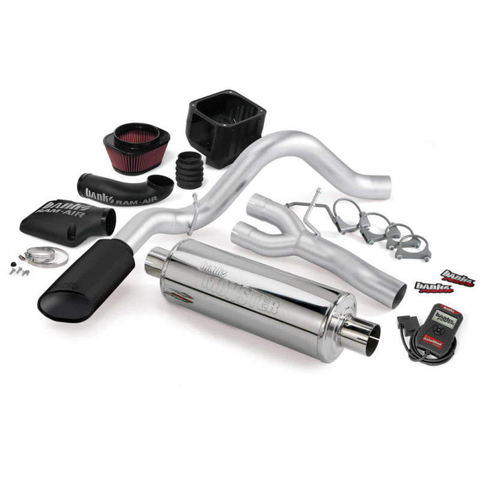 Banks Power 10 Chevy 5.3L ECSB FFV Stinger System SS Single Side-Exit Exhaust w/ Black Tip 48045-B