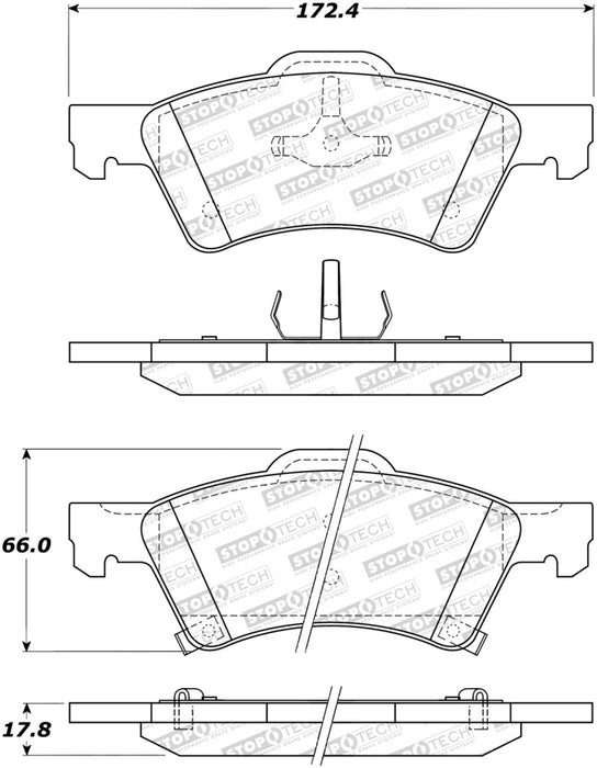 StopTech Street Select Brake Pads 305.0857