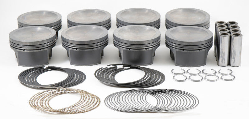 Mahle MS Piston Set SBF 284cid 3.572in Bore 3.543in Stroke 5.930in Rod .866 Pin-16cc 9.5 CR Set of 8 930256072