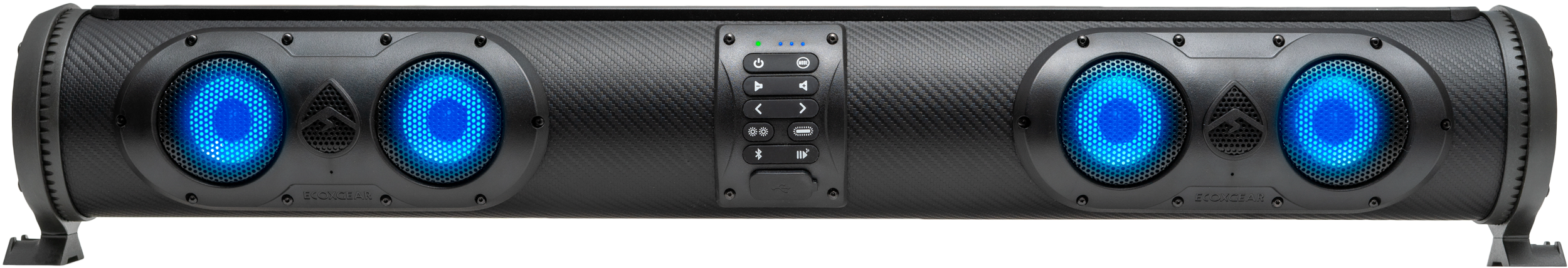 Ecoxgear Soundextreme Seds32 Double-Sided Amplified Powersports 11 Speaker Bluetooth Soundbar Waterproof Sandproof With Led Lighting 500 Watts Of Peak Power GDI-EXSEDS3201