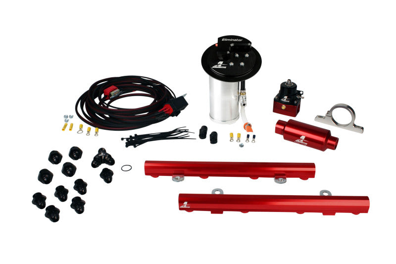 Aeromotive 10-13 Ford Mustang GT Fuel System Eliminator Pump/Deluxe Wiring Kit/5.0L 4V Rails 17348