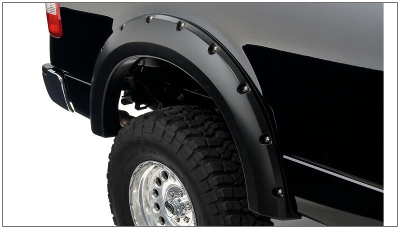 Bushwacker 04-08 Ford F-150 Styleside Pocket Style Flares 4pc 66.0/78.0/96.0in Bed Black 20916-02