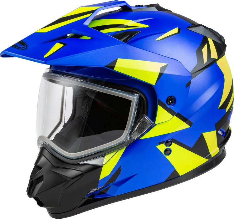 Gmax A2114625 Gm-11S Ripcord Adventure Snow Helmet Matte Blue/Hi-Vis Md