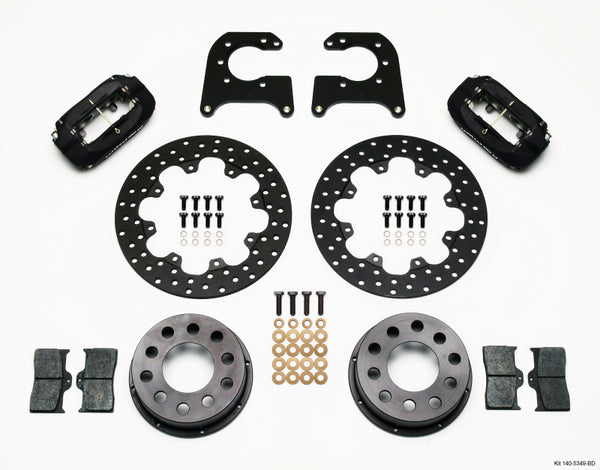 Wilwood Forged Dynalite Rear Drag Kit Drilled Rotor 58-64 Olds/Pont .690in Studs 140-5349-BD