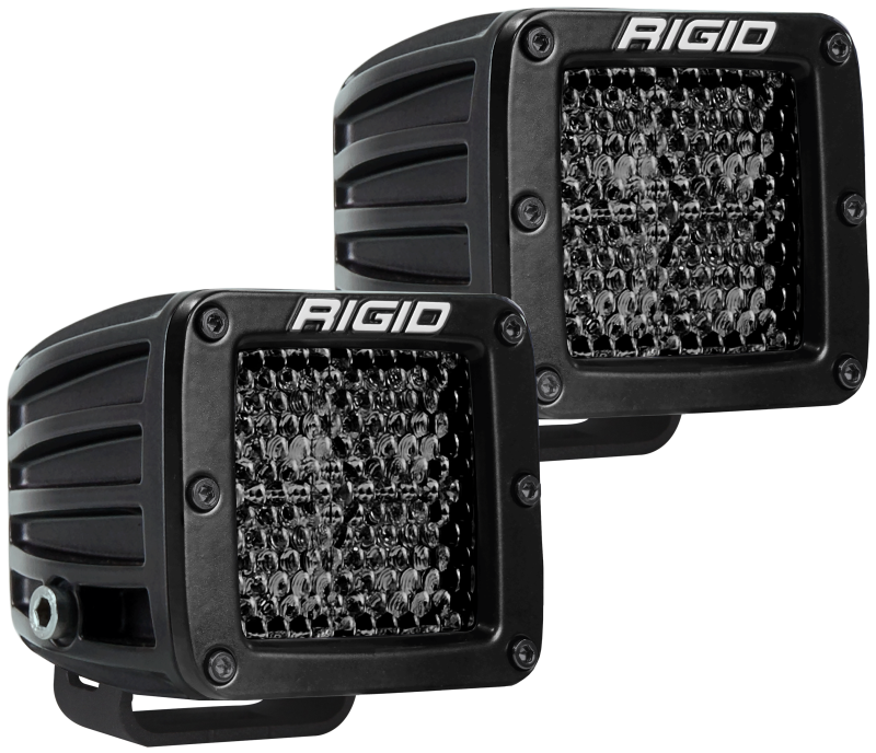 Rigid Industries D Series PRO Midnight Edition Spot Diffused Pair 202513BLK