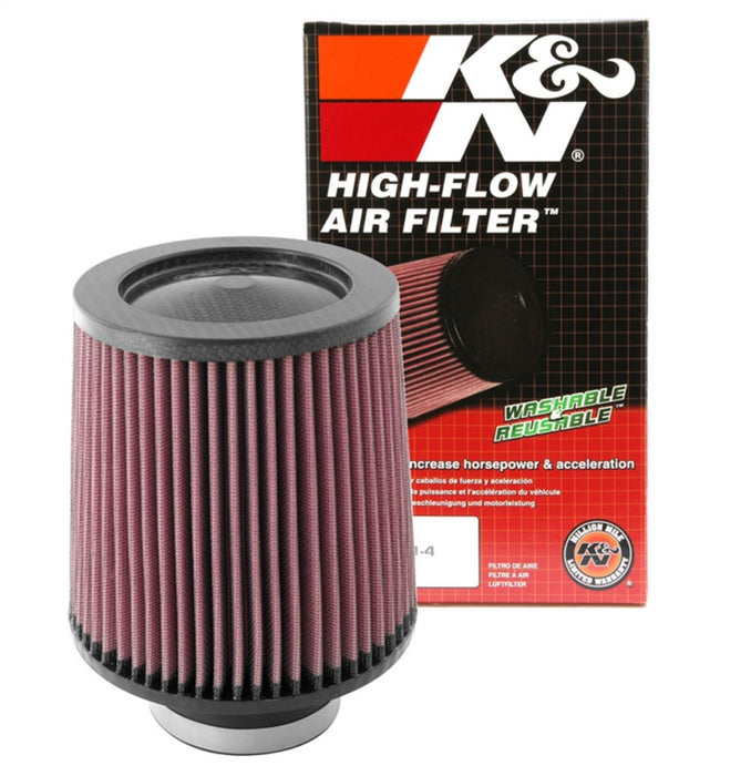 K&N Round Tapered Universal Air Filter 3 inch Flange 6 inch Base 5 inch Top 6 inch Height RF-1047