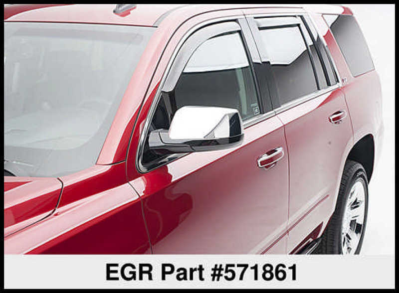 EGR 15+ Chevy Tahoe/GMC Yukon In-Channel Window Visors Set of 4 (571861) 571861