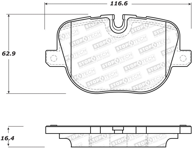 StopTech Street Brake Pads Front 308.1427