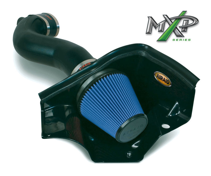 Airaid 05-09 Ford Mustang GT 5.0L Race Only (No MVT) MXP Intake System w/ Tube (Dry / Blue Media) 453-304